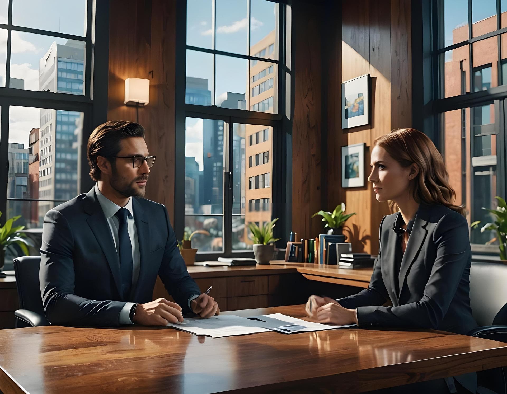 Recruitment consultants coordinating an end-to-end hiring engagement.